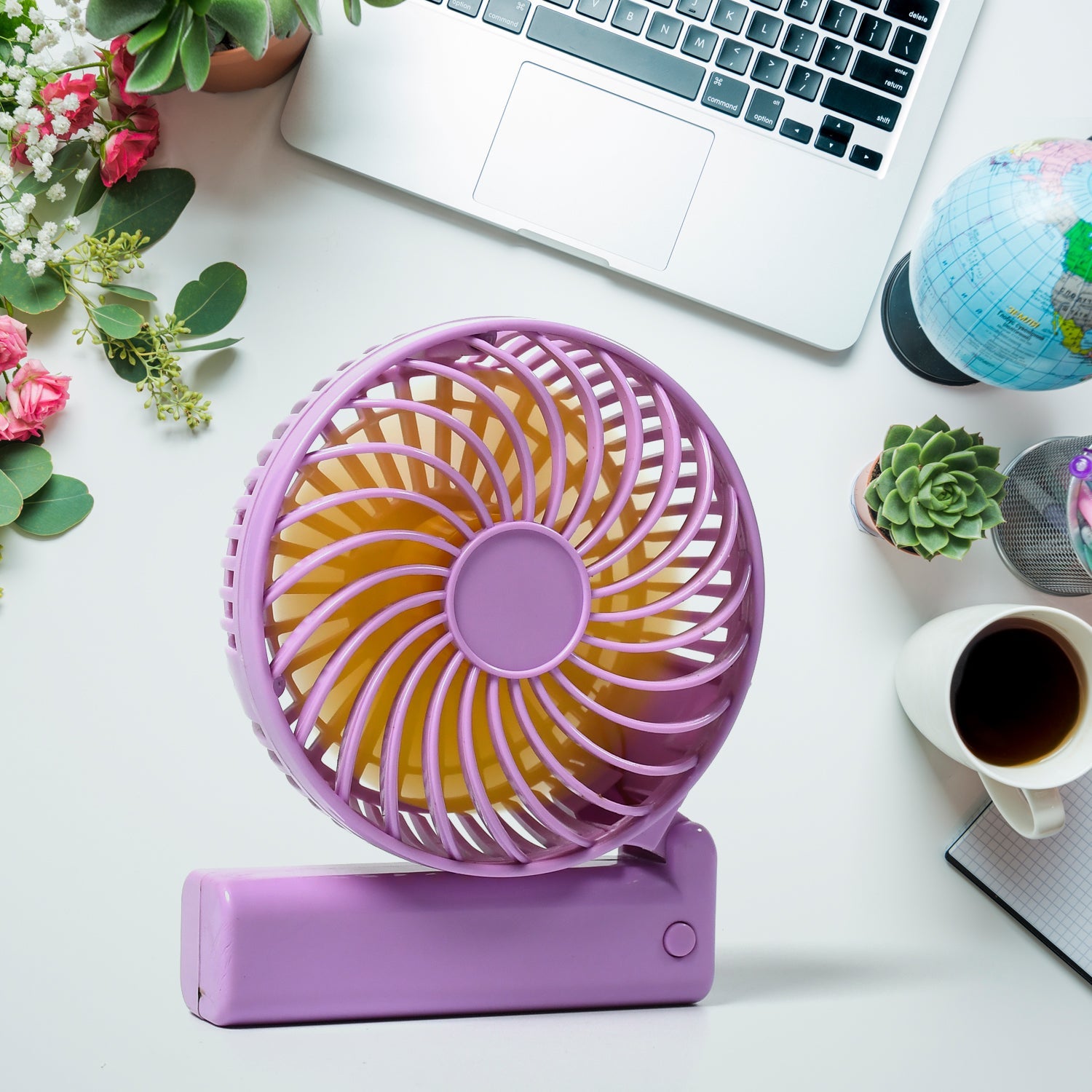 7604 Portable Mini handy Fan & Personal Table Fan | Rechargeable Battery Operated Fan Suitable for Kids, Women, Makeup Artist, Home Office DeoDap 7604 Portable Mini handy Fan & Personal Table Fan | Rechargeable Battery Operated Fan Suitable for Kids, Women, Makeup Artist, Home Office DeoDap
